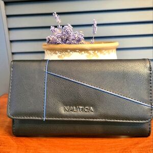 SALE 50% OFF ALREADY MARKED Nautica Black and Blue RFID Wallet
